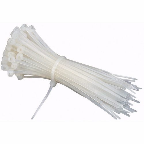 Cable Tie Nylon White 200mm (Pack of 100 Pcs)